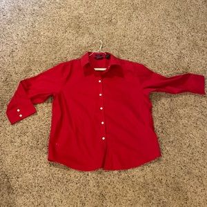 Women’s XL Red blouse by Austin Clothing Company.